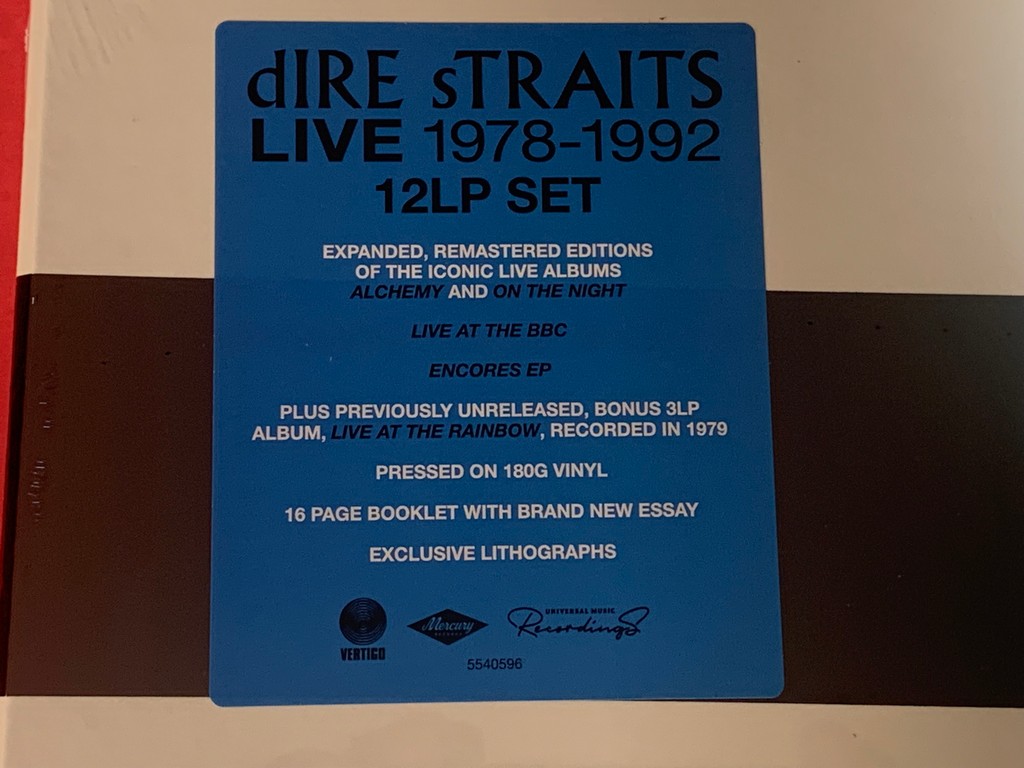 DIRE STRAITS  LIVE 1978 - 1992  12 LP. VINILOS DE 180 GR. CON LITOGRAFIAS  EXCLUSIVAS - Tienda de discos y vinilos online, Discos Deluxe