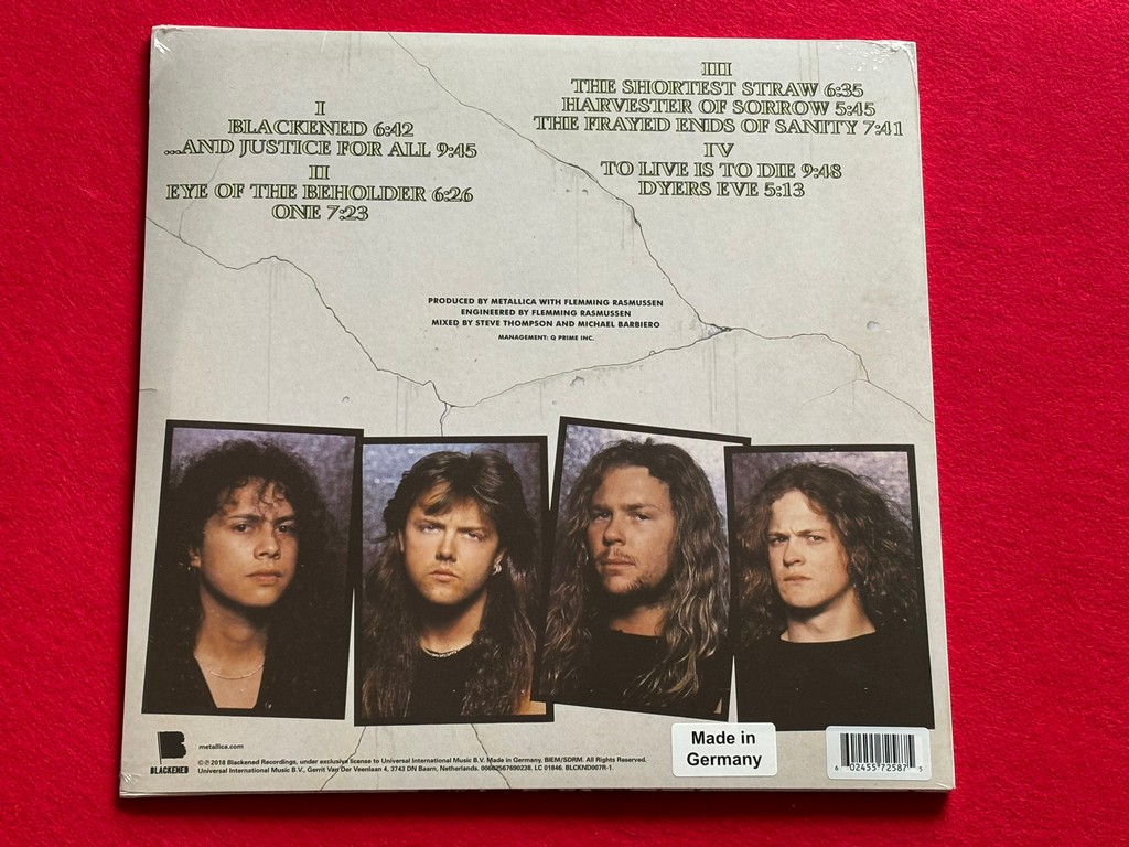 Metallica - And Justice for All Ed. Color Vinilo