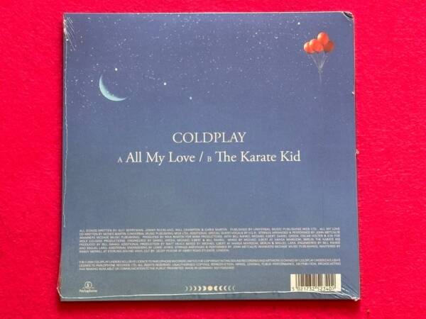 COLDPLAY " ALL MY LOVE / THE KARATE KID " 1 SINGLE 7". LIMITED EDITION. COLOURED VINYL - Image 2