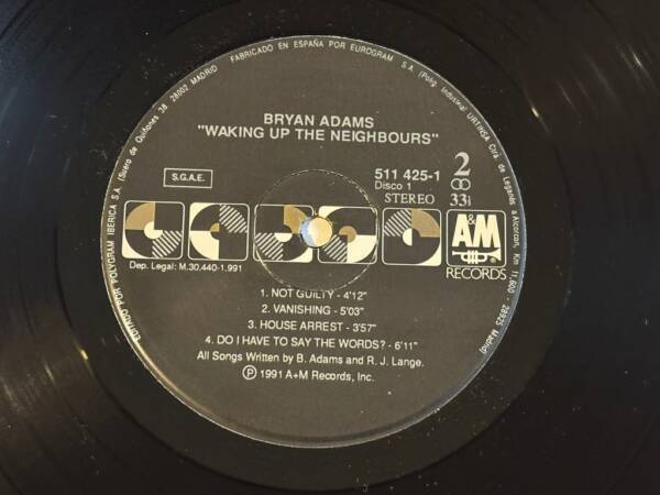 BRYAN ADAMS " WAKING UP THE NEIGHBOURS " 2 LP. 1ST SPANISH PRESSING ED. VG++ CONDITION - Image 16