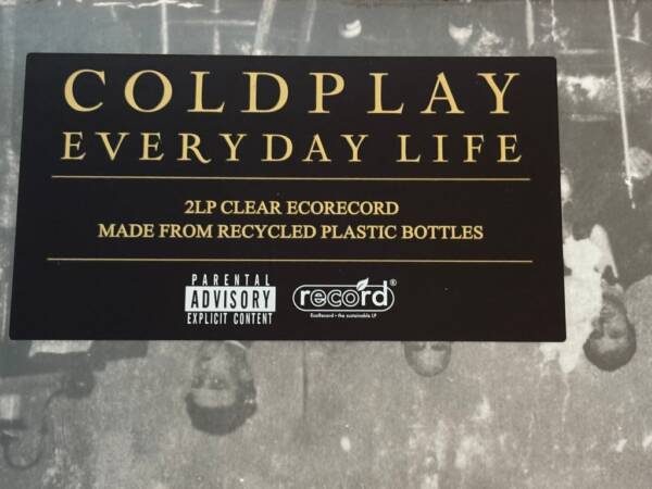 COLDPLAY " EVERYDAY LIFE " 2 LP. VINILO RECICLADO. VINILO TRANSPARENTE - Imagen 2