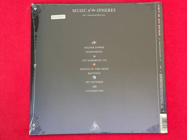 COLDPLAY " MUSIC OF THE SPHERES " 1 LP. RECYCLED VINYL. CLEAR VINYL - Image 3