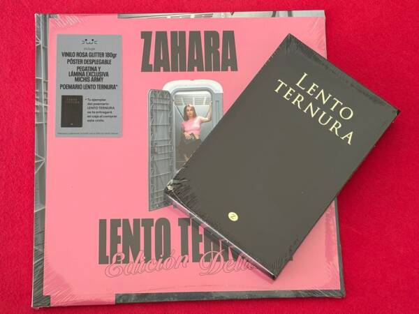 ZAHARA " LENTO TERNURA " 1 LP. LIMITED EDITION. PINK GLITTER VINYL. POSTER + BOOK... - Image 3