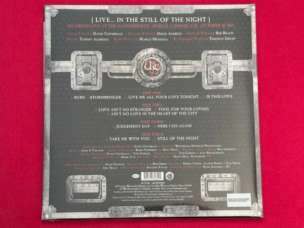 WHITESNAKE " LIVE IN THE STILL OF THE NIGHT " 2 LP. REMASTERED EDITION - Image 3