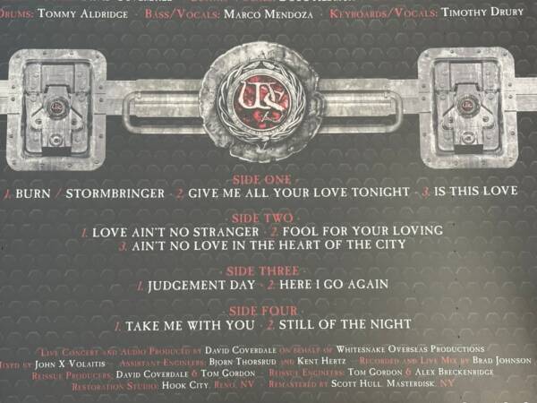 WHITESNAKE " LIVE IN THE STILL OF THE NIGHT " 2 LP. REMASTERED EDITION - Image 4
