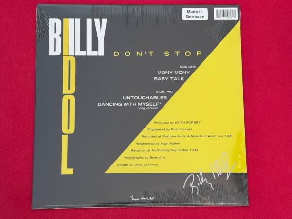 BILLY IDOL " DON'T STOP " 1 EP. - Imagen 3