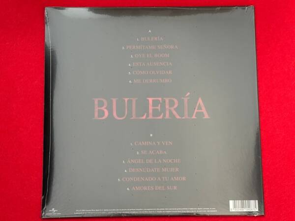 DAVID BISBAL " BULERIA " 1 LP. ED. LIMITADA 20 ANIVERSARIO. VINILO COLOR. - Imagen 3
