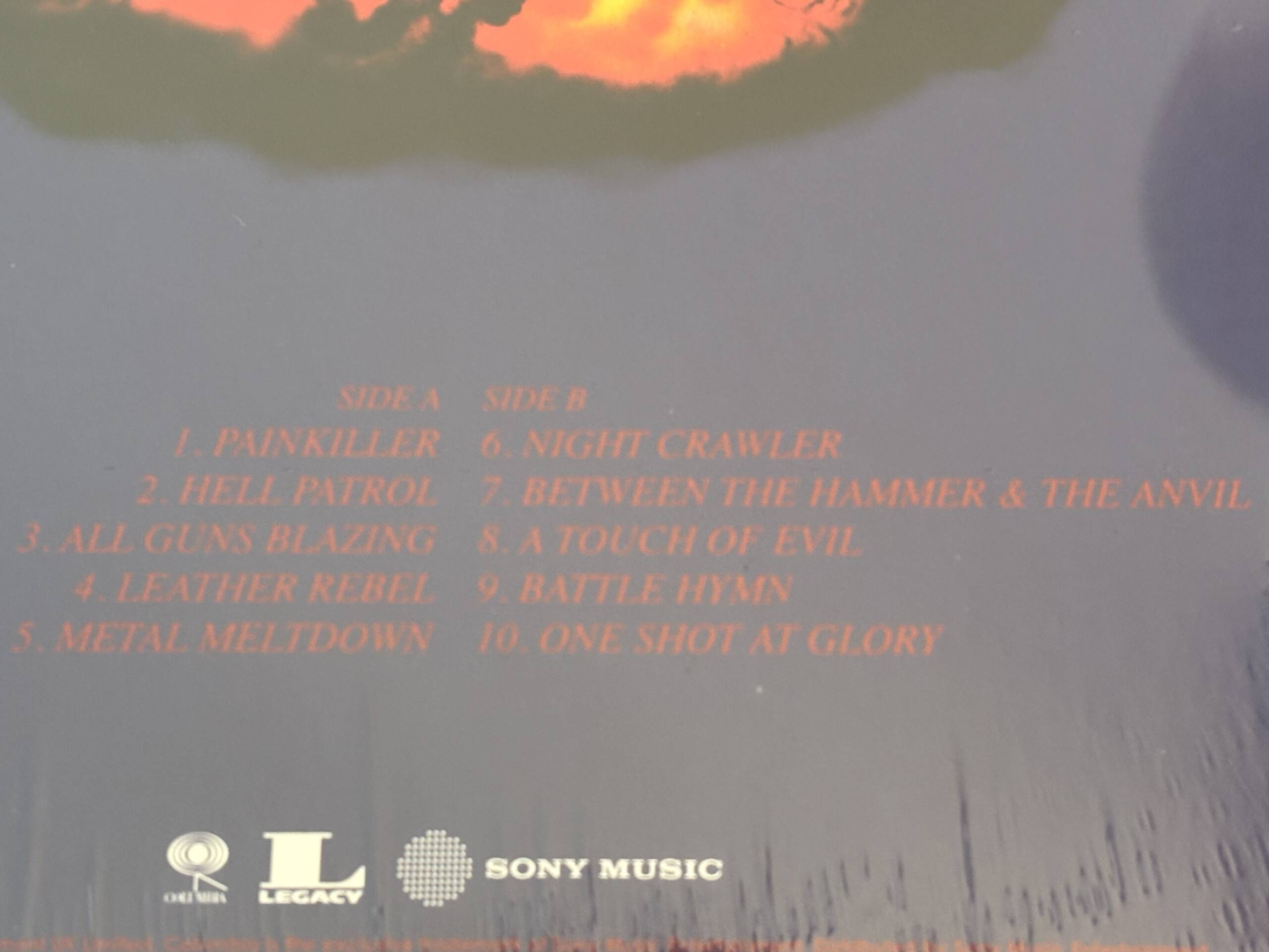 JUDAS PRIEST " PAINKILLER " 1 LP. ED. LIMITADA 35 ANIVERSARIO. VINILO COLOR - Imagen 4