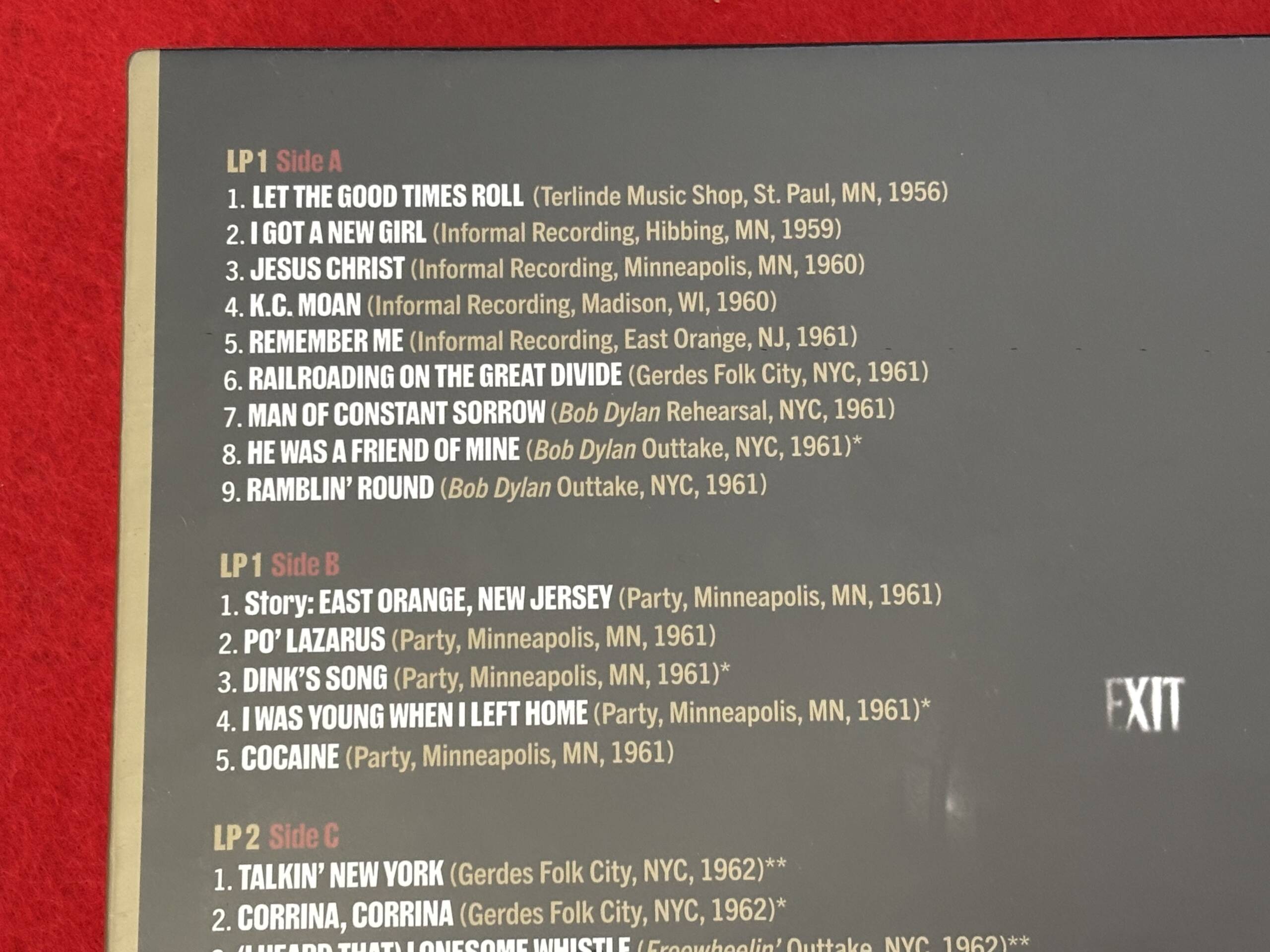 BOB DYLAN " THROUGH THE OPEN WINDOW - THE BOOTLEG SERIES VOL.18 " 4 LP. - Imagen 6