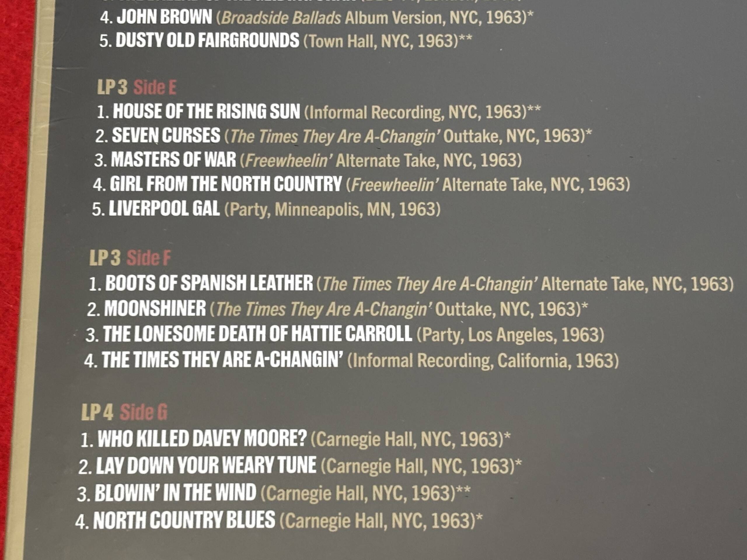 BOB DYLAN " THROUGH THE OPEN WINDOW - THE BOOTLEG SERIES VOL.18 " 4 LP. - Imagen 8