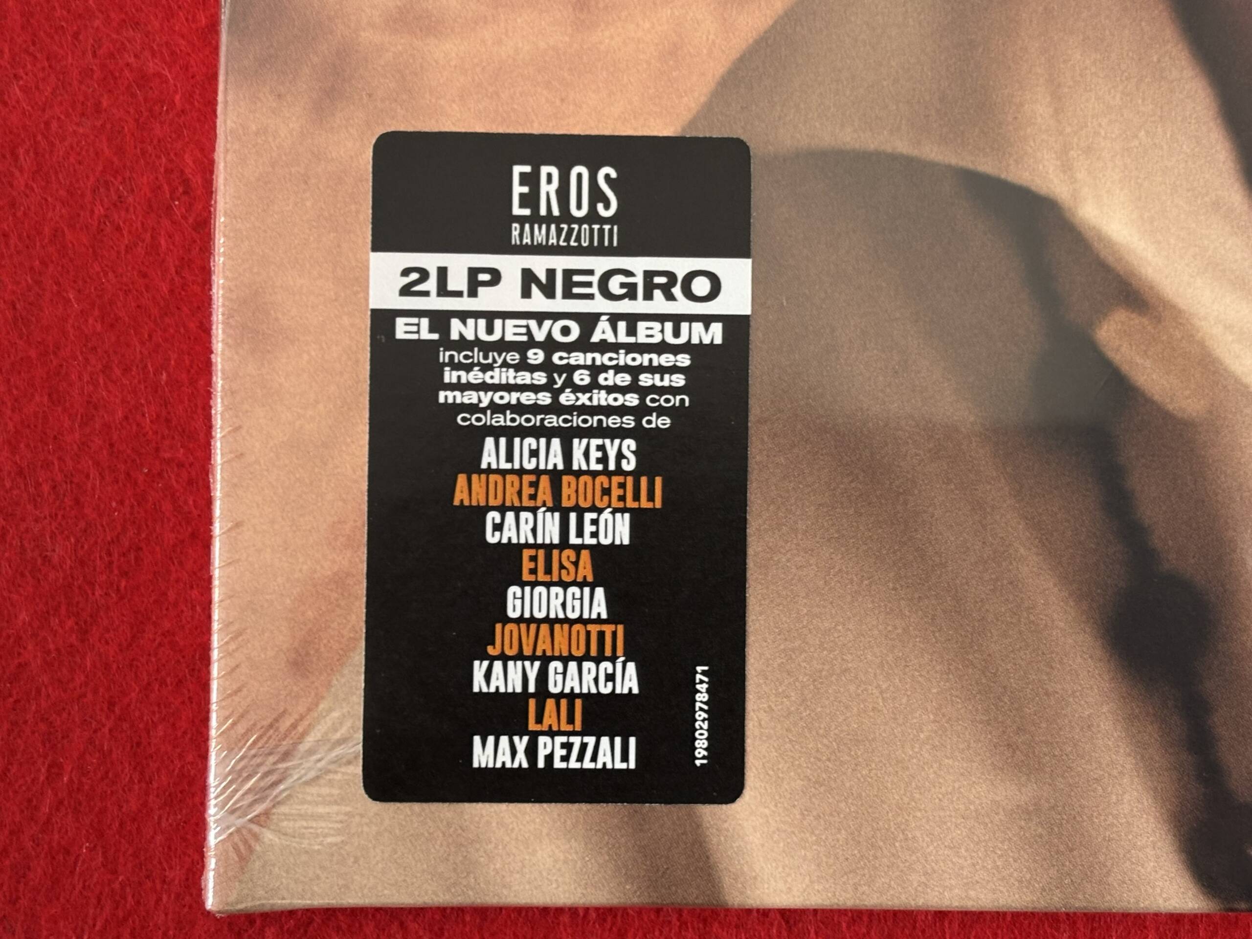 EROS RAMAZZOTTI " UNA HISTORIA IMPORTANTE " 2 LPS. - Image 2