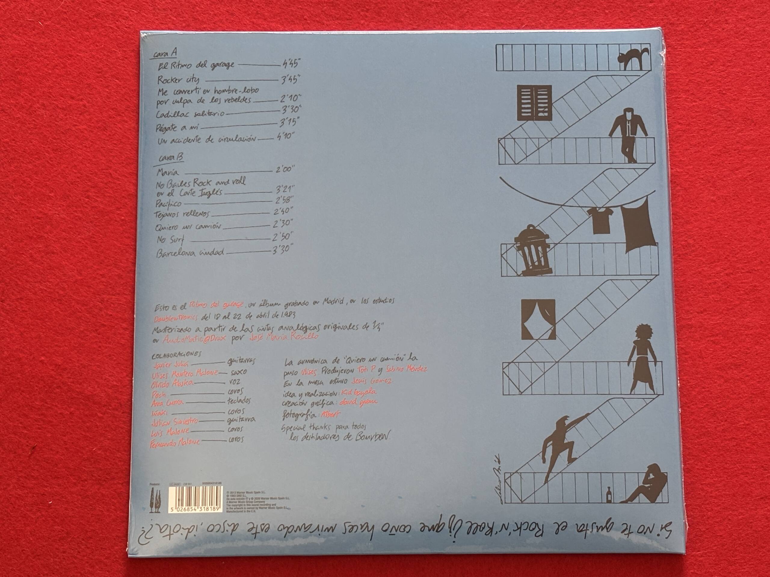 LOQUILLO Y TROGLODITAS " EL RITMO DEL GARAJE " 1 LP. ED. LIMITADA. VINILO AZUL MARMOLADO - Imagen 3