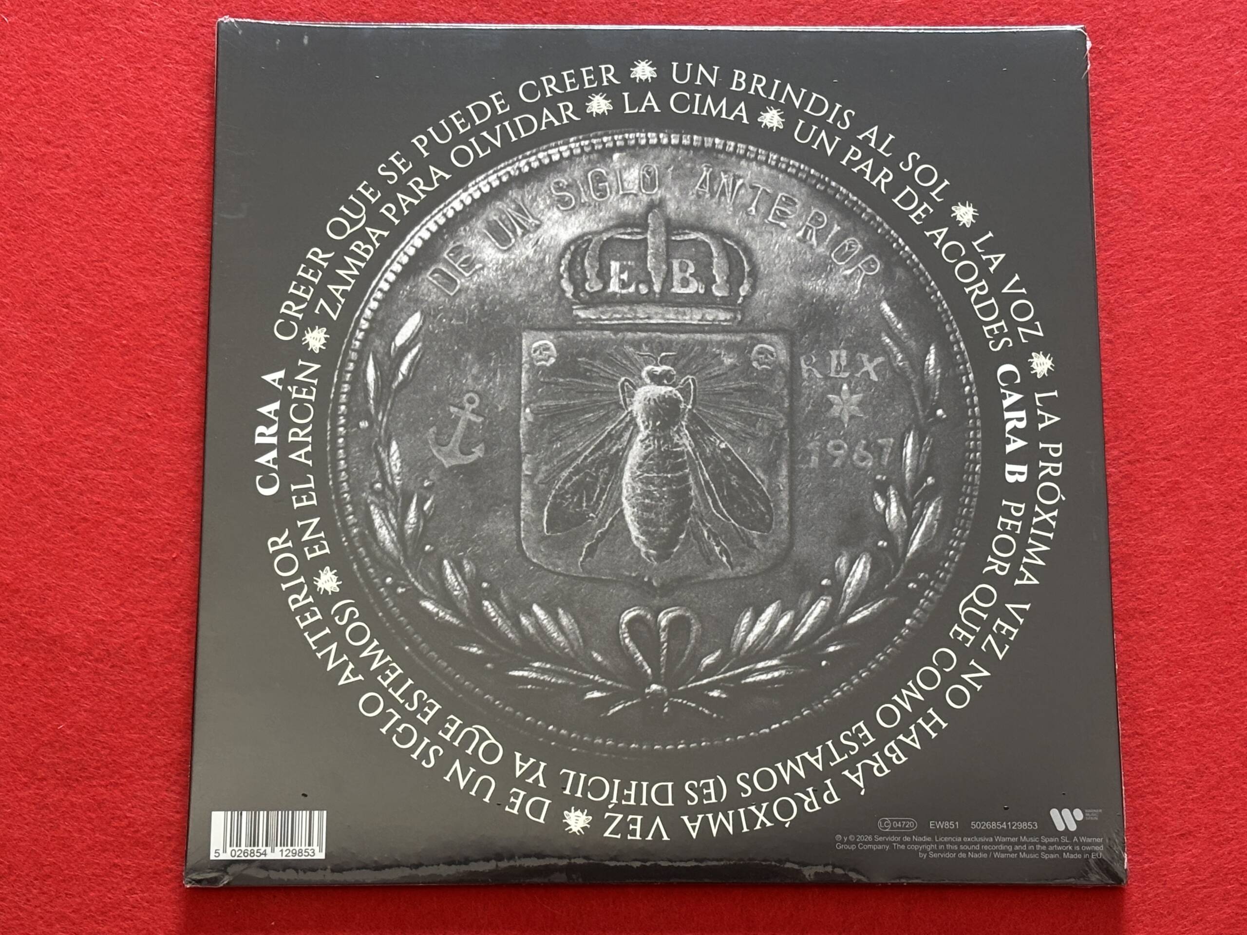 BUNBURY " DE UN SIGLO ANTERIOR " 1 LP. ED. LIMITADA CON PÓSTER. VINILO 180GR. - Imagen 2
