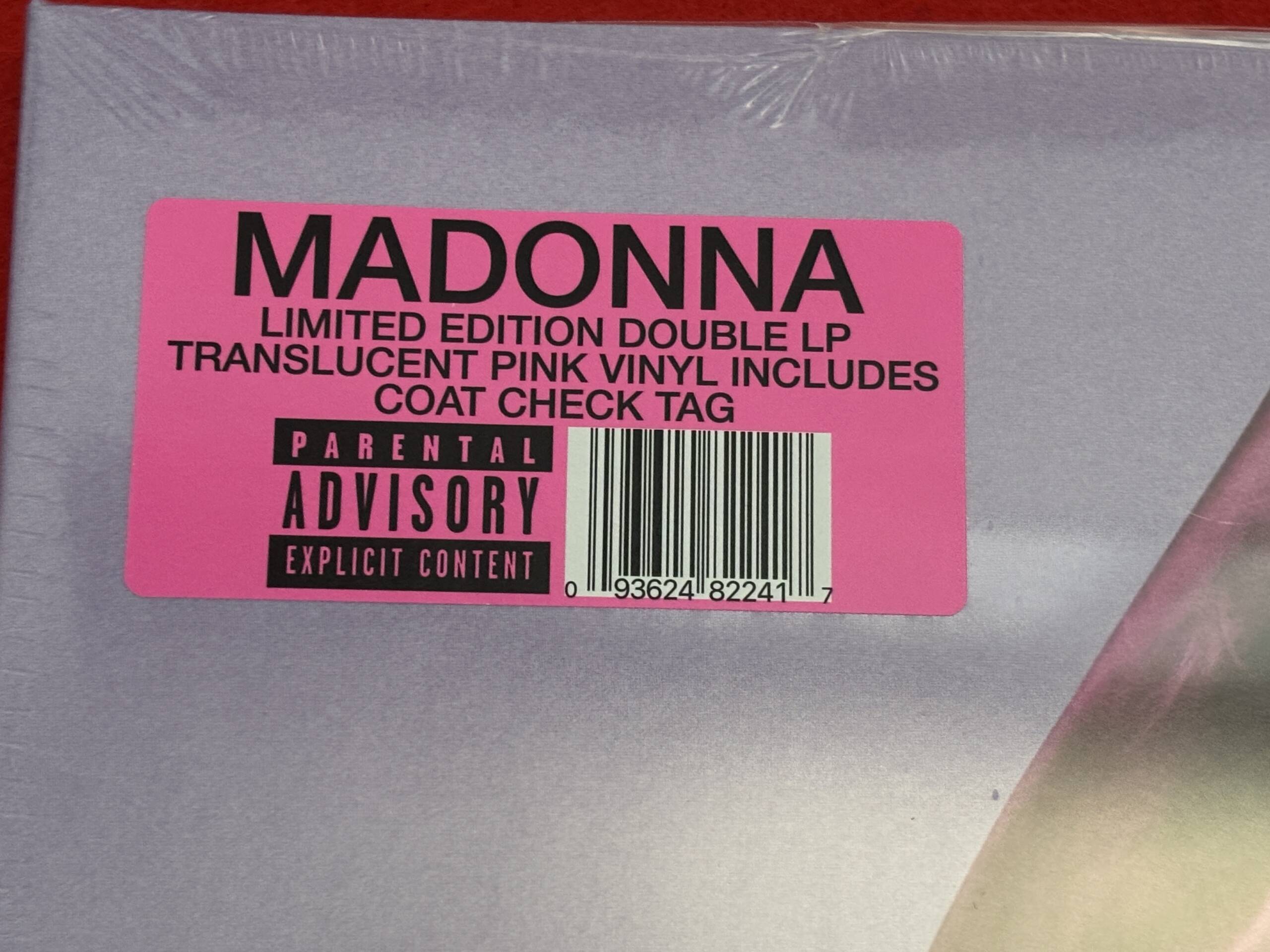 MADONNA "CONFESSIONS II" 2 LP. LIMITED EDITION. COLORED VINYLS. POSTER AND NUMBERED CLOTHING TICKET - Image 2