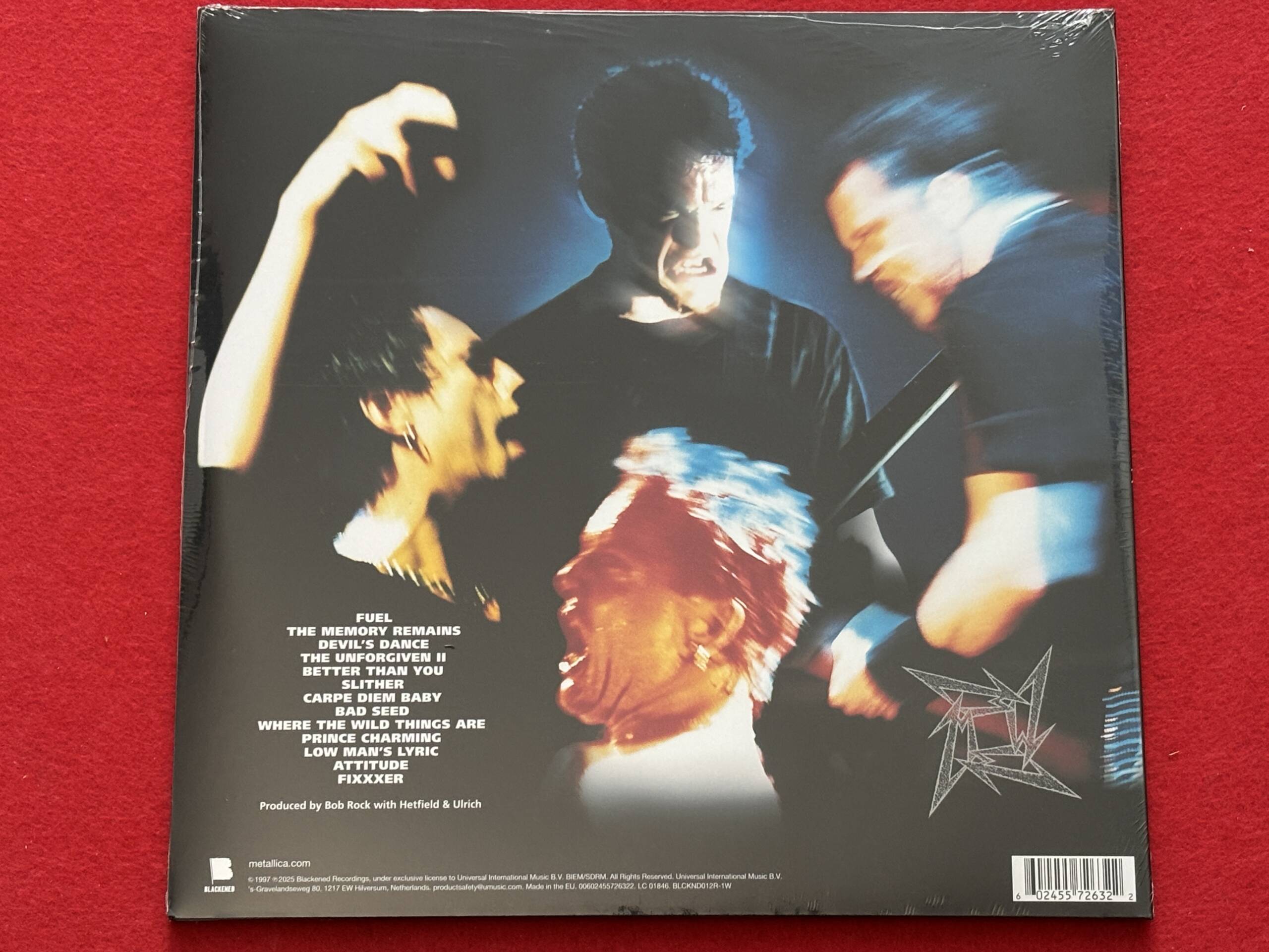 METALLICA " RELOAD " 2 LP. ED. LIMITADA. VINILOS DE COLOR. REMASTERIZADO. - Imagen 3